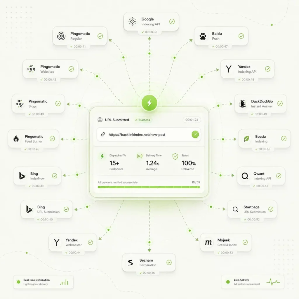 Notify 15+ Search Engine Crawlers in Seconds